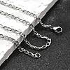Tarnish Resistant 304 Stainless Steel Figaro Chain Necklace Making STAS-K168-03P-4