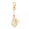 Moon Alloy Swivel Lobster Claw Clasps & Brass Cable Chains AJEW-JB01336-02-1