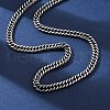 6MM 201 Stainless Steel Twisted Cuban Link Chain Necklaces NJEW-Q013-13A-2