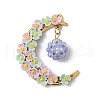Glass Seed Beaded Pendants PALLOY-MZ00602-02-1