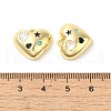 Alloy Micro Pave Cubic Zirconia Pendants PALLOY-H143-01G-02-3