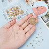 Beebeecraft 200Pcs Brass Crimp Beads Covers FIND-BBC0003-63-3