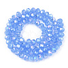 Electroplate Glass Beads Strands EGLA-A034-J4mm-B08-2