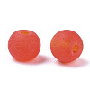 Frosted Colours Glass Beads SEED-S040-04A-07-5