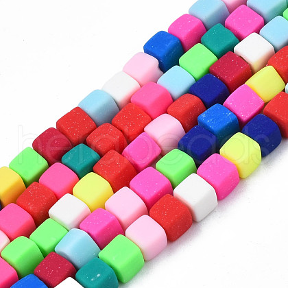 Handmade Polymer Clay Beads Strands CLAY-N008-061-10-1