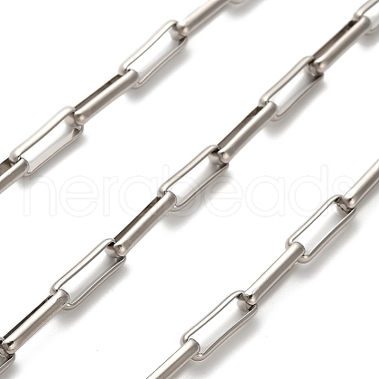 304 Stainless Steel Paperclip Chains CHS-A016-40P-A-1