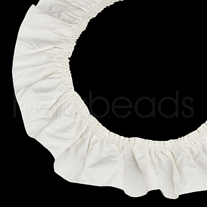 FINGERINSPIRE Cotton Pleated Lace Trim Ribbon OCOR-FG0002-63A-01-1