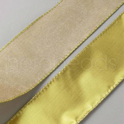 10 Yards Single Face Velvet Wired Ribbon SRIB-WH0011-133B-1