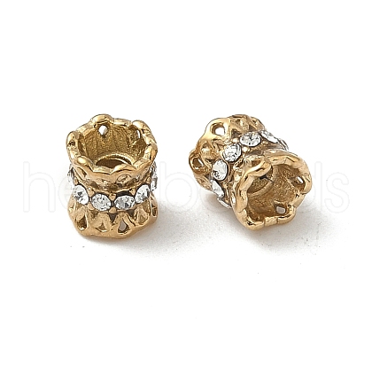 304 Stainless Steel Rhinestone Beads STAS-V015-13G-1