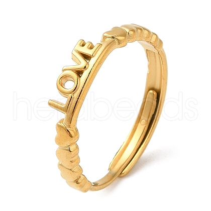 304 Stainless Steel Finger Rings AJEW-Z009-01A-G-1