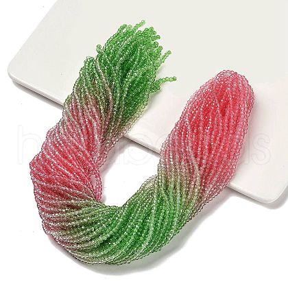 Transparent Painted Glass Beads Strands X1-DGLA-A034-T3mm-A18-1