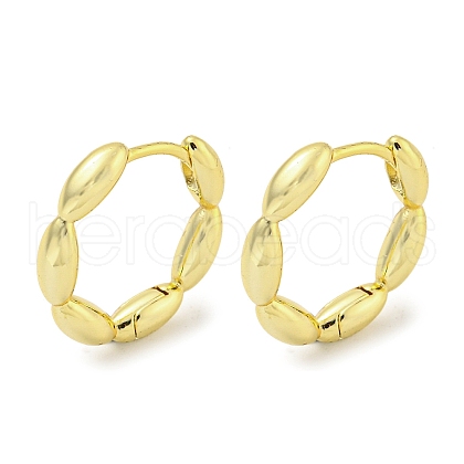 Brass Hoop Earrings EJEW-L211-010I-G-1