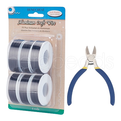 BENECREAT Round Aluminum Wire AW-BC0003-32C-1.2mm-1