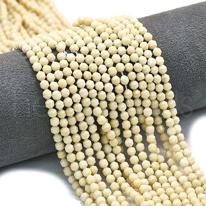 Natural Fossil Beads Strands G-A260-A35-01-1