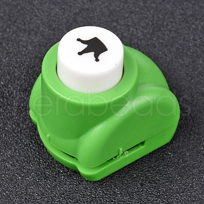 Random Single Color or Random Mixed Color Mini Plastic Craft Paper Punch Sets for Scrapbooking & Paper Crafts AJEW-L051-06-1