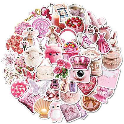 50Pcs Mix and Match Theme Paper Sticker STIC-C012-13-1