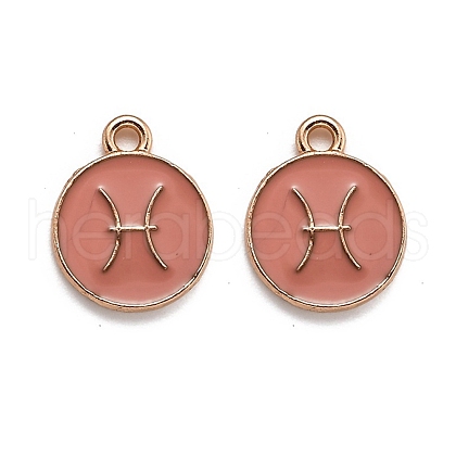 Alloy Enamel Pendants ENAM-S124-01B-11H-1