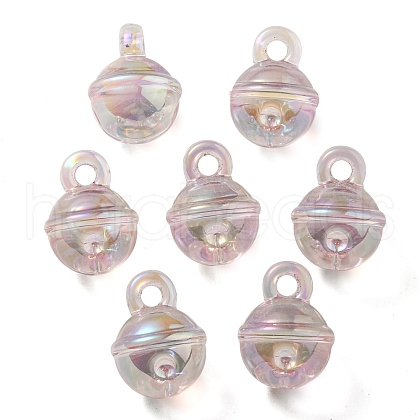 UV Plating Rainbow Iridescent Transparent Acrylic Pendant OACR-P010-06B-1