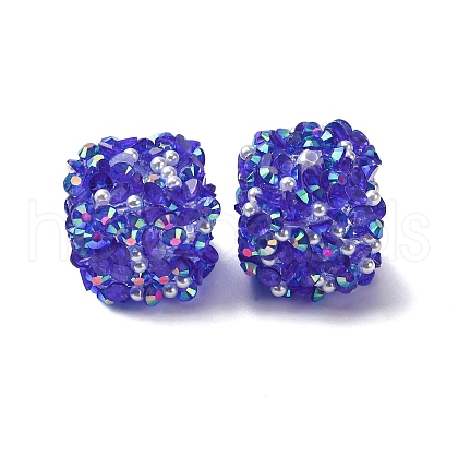 Resin Rhinestone Beads OACR-U009-01E-1