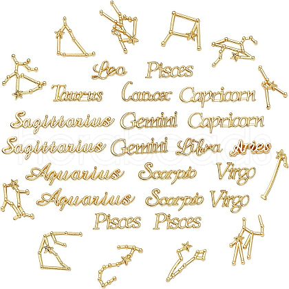 Golden Plated Alloy Cabochons PALLOY-OC0001-62G-1