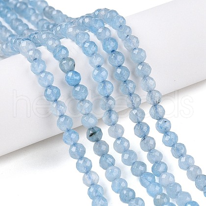 Natural White Jade Bead Strands G-R344-4mm-05-1