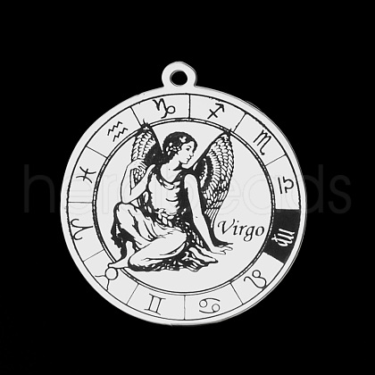 Non-Tarnish 201 Stainless Steel Pendants STAS-T056-LA720-6-1