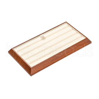 Rectangle Wood Pesentation Jewelry Diamond Display Tray ODIS-P008-14A-1