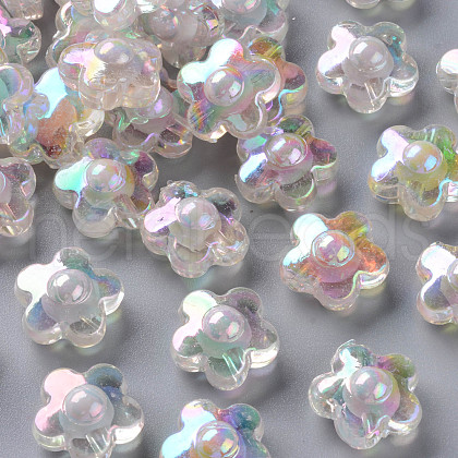 Transparent Acrylic Beads TACR-S152-09B-06-1
