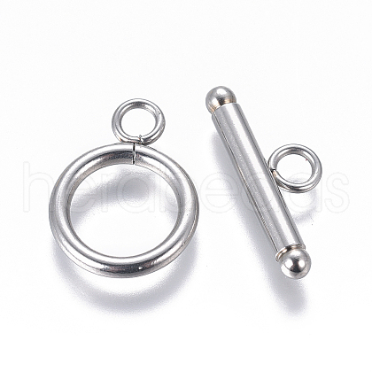 304 Stainless Steel Toggle Clasps STAS-I120-11B-P-1