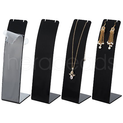 Acrylic Necklace Display Stands NDIS-WH0003-015B-1