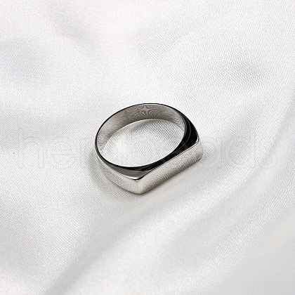 Rectangle Stainless Steel Finger Rings for Men FS-WGDBD74-07-1