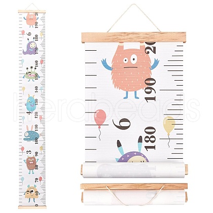 Creative Cartoon Decorative Home Canvas Hanging Height Measurement Ruler HJEW-WH0042-47B-1