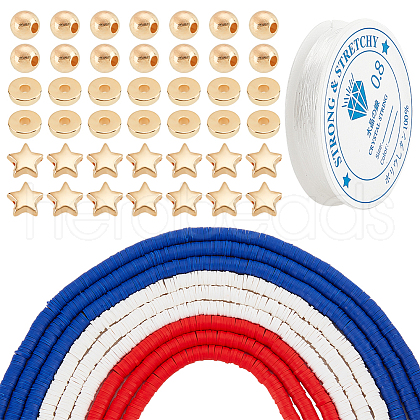  DIY Independence Day Bracelet Making Kit DIY-NB0008-49-1