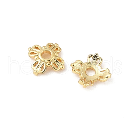 Brass Bead Caps KK-V015-16G-01-1
