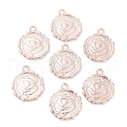 Alloy Pendant Cabochon Settings PALLOY-A18941-RG-LF-1