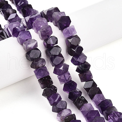 Natural Amethyst Beads Strands G-N347-09A-06-1
