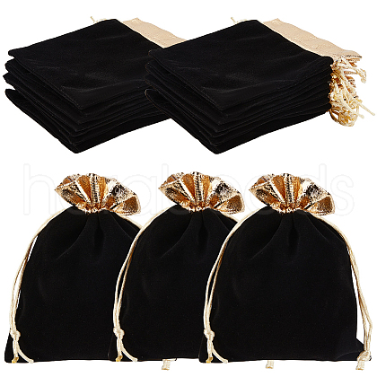 Beebeecraft Velvet Jewelry Pouches Bags TP-BBC0001-09C-03-1