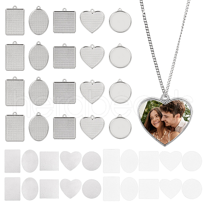   20Sets 5 Styles Alloy Pendants FIND-PH0020-32-1