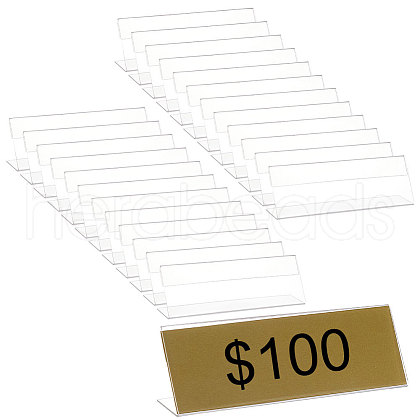 Acrylic Slant Back Price Frame ODIS-WH0043-10A-1