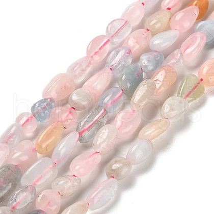 Natural Morganite Beads Strands G-Q1004-01A-1