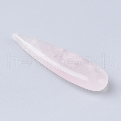 Natural Rose Quartz Pendants G-R392-09-1