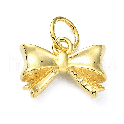 925 Sterling Silver Bowknot Charms STER-M119-05B-G-1