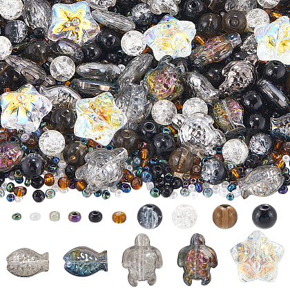 SUNNYCLUE Mixed Styles Glass Beads GLAA-SC0002-21C-1