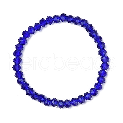 Classic Ethnic Style Faceted Glass Stretch Bracelets for Women RE4529-2-1
