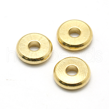 Brass Spacer Beads X-KK-E357-10mm-G-1