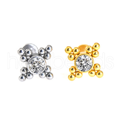 316L Surgical Stainless Steel & G23 Titanium Crystal Rhinestone Labrets for Women Men WG3A239-57-1