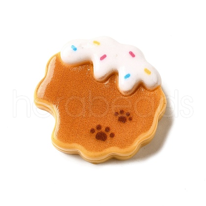 Paw Print Theme Opaque Resin Cabochon CRES-I040-02E-1