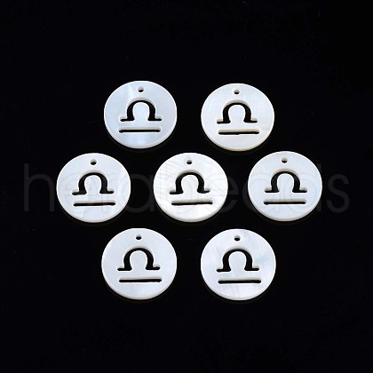 Natural Freshwater Shell Charms SHEL-N027-10A-1