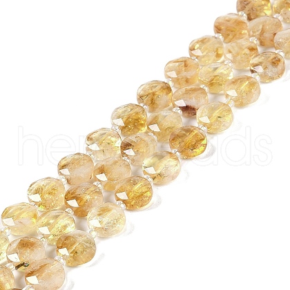 Natural Citrine Beads Strands G-N342-10-1