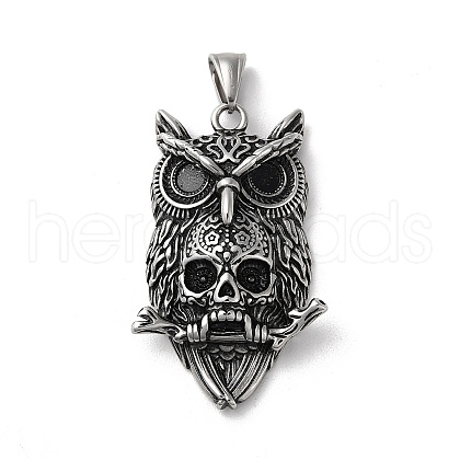 304 Stainless Steel Big Pendants STAS-L223-08AS-1